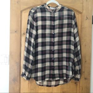 Nude and black sheer equipment top M